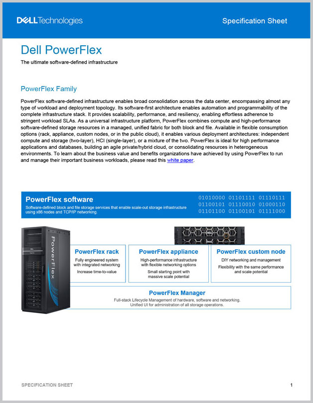 Dell Powerflex Specification Sheet